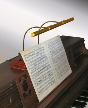 spinet piano light